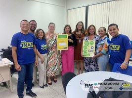 Equipe da DRF/Maceió visita NAF/UFALno início do período de atendimento