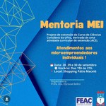 Estudantes promovem Mentoria MEI no Shopping Pátio Maceió dias 28 a 30 de setembro