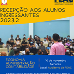 📅 Convite - Recepção aos alunos ingressantes 2023.2