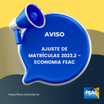 Ajuste de Matrícula Economia 2023.2