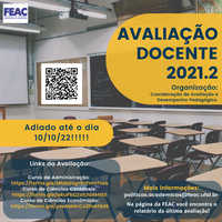 Avaliação Docente 2021.2 - Prazo Prorrogado até 10/10