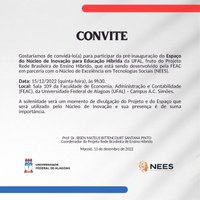 Convite: Pré-inauguração do Espaço do Núcleo de Inovação para a Educação Híbrida