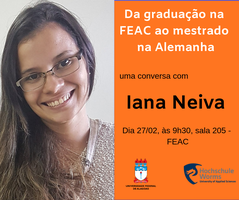 Da graduação na FEAC/Ufal ao mestrado na Hoschule Worms - University of Applied Sciences (Alemanha)