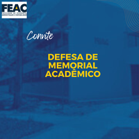 FEAC convida para defesa de Memorial Acadêmico do professor Gustavo Madeiro da Silva