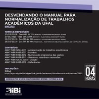 Inscrições abertas para novas turmas do minicurso para normalização de trabalhos acadêmicos