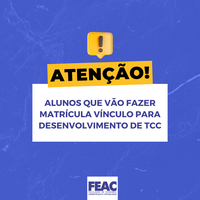 Matrícula Vínculo TCC