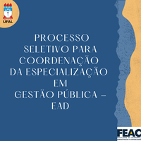 Processo Seletivo Simplificado para Coordenação dos Cursos de Especialização em Gestão Pública - EaD