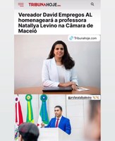 Professora Natallya Levino será homenageada na Câmara Municipal de Maceió