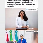 Professora Natallya Levino será homenageada na Câmara Municipal de Maceió