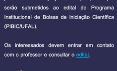 Edital PIBIC 2020 - Informações