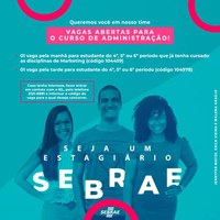 Vaga de estágio - Administração