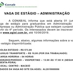 Vaga de Estágio - Administração