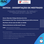 Convite para Defesa de Dissertação PPGE/FEAC - OBERDAN FELLYPY BARBOSA DE LIMA