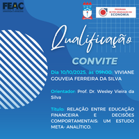 Convite para Qualificação da discente VIVIANE GOUVEIA FERREIRA DA SILVA