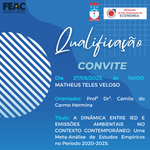 Convite para Qualificação do discente MATHEUS TELES VELOSO