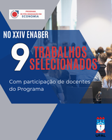 PPGE/FEAC tem nove trabalhos selecionados para o XXIV ENABER
