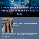 Transmissão Youtube - 19/10 - A exportação de serviços do Brasil no período de 2011 a 2020