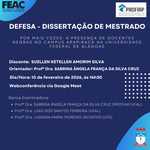 Convite para a Defesa de dissertação da discente SUELLEN KETELLEN AMORIM SILVA