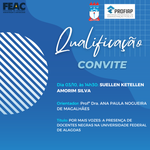Convite para a qualificação da discente SUELLEN KETELLEN AMORIM SILVA