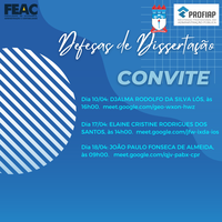 Convite para Defesa de Dissertação - alunos PROFIAP