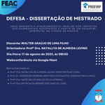 Convite para Defesa de WALTER ARAÚJO DE LIMA FILHO