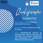 Convite para Qualificação da discente AMANDA CAVALCANTE DA SILVA