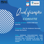 Convite para Qualificação da discente MARIA JOSÉ DOS SANTOS