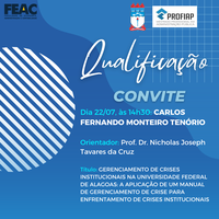 Convite para Qualificação de Carlos Fernando Monteiro Tenório