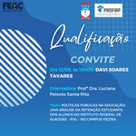 Convite para Qualificação de DAVI SOARES TAVARES
