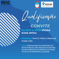 Convite para Qualificação de Nycole Elizia Urtiga