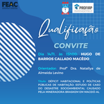 Convite para Qualificação de Projeto de HUGO DE BARROS CALLADO MACÊDO