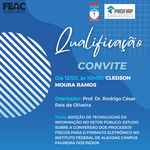 Convite para Qualificação de Projeto do discente CLEDSON MOURA RAMOS