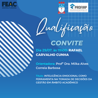 Convite para Qualificação de Rafael Carvalho Cunha