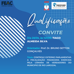 Convite para Qualificação do aluno TIAGO ALMEIDA SILVA