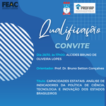 Convite para Qualificação do discente ALCIDES BRUNO DE OLIVEIRA LOPES
