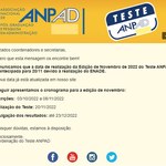 Edição de Novembro de 2022 do Teste ANPAD Antecipada