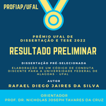 Prêmio UFAL de Dissertação e Tese 2022 - Trabalho pré-selecionado do PROFIAP