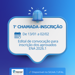 PROFIAP/UFAL divulga 1ª chamada para inscrição dos aprovados no ENA 2026.1