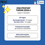 Publicado Edital nº 22/2023 - ENA 2024.1 - Retificação